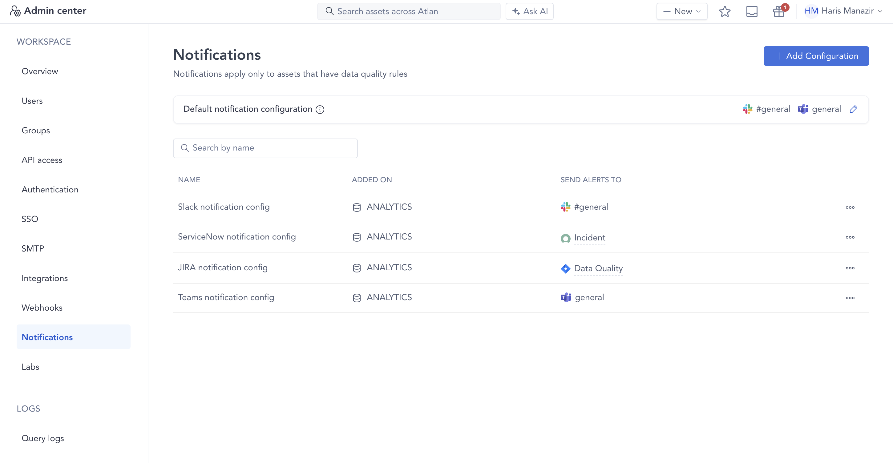 Notification routing