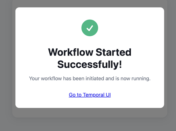 Workflow started state